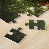 クリスマスツリーIホリデーかわいらしグリーンと赤 ジグソーパズル (側面)