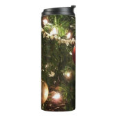 クリスマスツリーIホリデーかわいらしグリーンと赤 タンブラー (回転左)