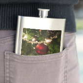 クリスマスツリーIホリデーかわいらしグリーンと赤 フラスク (インサイチュ)