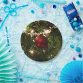 クリスマスツリーIホリデーかわいらしグリーンと赤 ペーパープレート (パーティー)