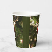 クリスマスツリーIホリデーかわいらしグリーンと赤 紙コップ (右)