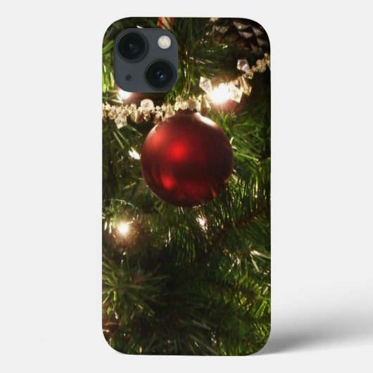 クリスマスツリーIホリデーかわいらしグリーンと赤 Case-Mate iPhoneケース (裏面)