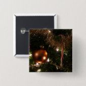 クリスマスツリーIIホリデーキャンディーケーン&ティンゼル 缶バッジ (正面&裏面)