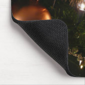 クリスマスツリーIIホリデーレッドと金ゴールド マウスパッド (コーナー)