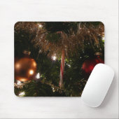 クリスマスツリーIIホリデーレッドと金ゴールド マウスパッド (マウス)
