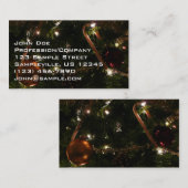 クリスマスツリーIIIホリデーシーン 名刺 (正面/裏面)