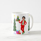 クリスマスツリーjustin trudeau コーヒーマグカップ (正面右)