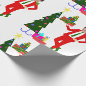 クリスマスツリーjustin trudeau ラッピングペーパー (角)