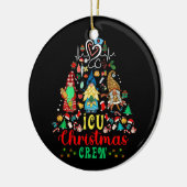 クリスマスツリーNICUナースドクターネオナタルスクワッド セラミックオーナメント (左)