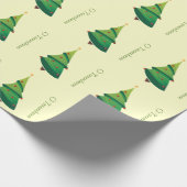 クリスマスツリーOタンネンバウムパターンラッピング紙 ラッピングペーパー (角)