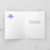 クリスマスツリーO Tannenbaumの雪片お母さん及びパパ シーズンカード (内部)