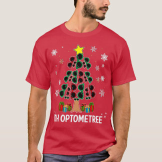クリスマスツリーOhオプトメツリー検眼眼鏡Des Tシャツ