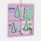 クリスマスツリーPoopingは喜劇的なオーナメントを示します セラミックオーナメント (右)