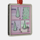 クリスマスツリーPooping メタルオーナメント (右)