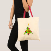 クリスマスツリーTシャツとギフト トートバッグ (正面(商品))