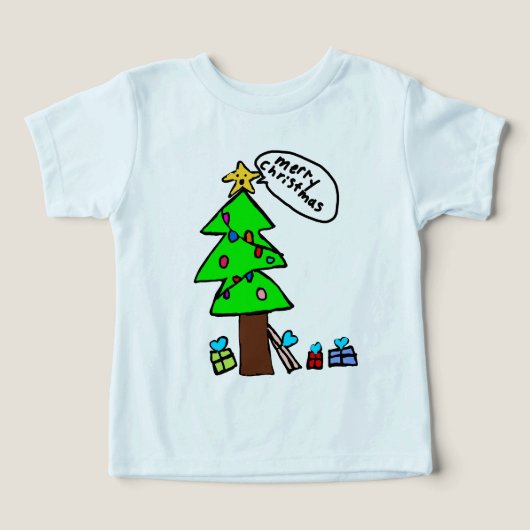 クリスマスツリーTシャツ (デザイン正面)