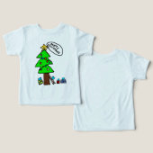 クリスマスツリーTシャツ (デザイン正面&裏面)