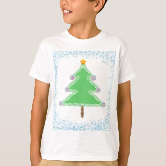 クリスマスツリーTシャツ Tシャツ (正面)