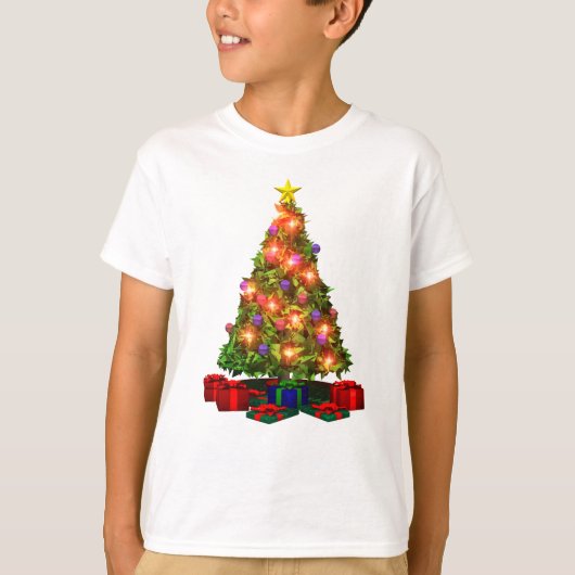 クリスマスツリーTシャツ Tシャツ (正面)