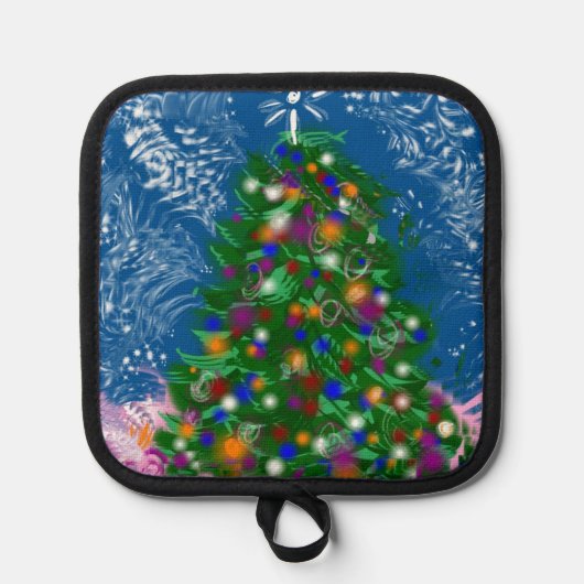 クリスマスツリーv1 鍋敷き (正面)