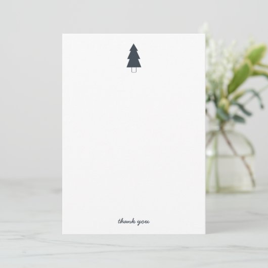 クリスマスツリ感謝していー サンキューカード (スタンド正面)