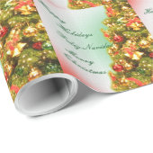 クリスマスツリ飾ー ラッピングペーパー (ロールコーナー)