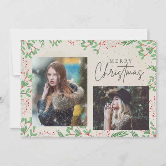 クリスマスツーショット シーズンカード (正面)