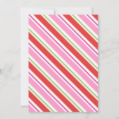 クリスマスツースウィート誕生日招待状 – 女の子 招待状 (裏面)