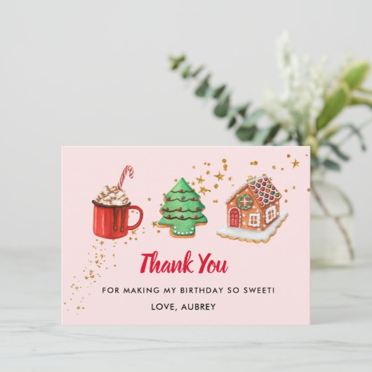 クリスマスツースウィート2回目の誕生日 サンキューカード (スタンド正面)