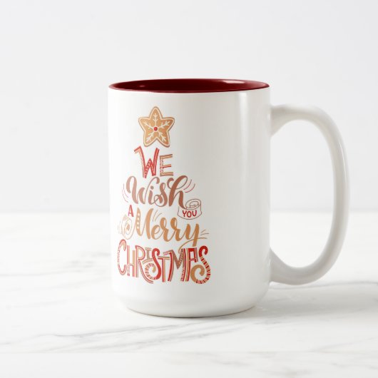 クリスマスツートーンコーヒーマグ ツートーンマグカップ (右)