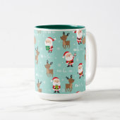 クリスマスツートーンコーヒーマグ ツートーンマグカップ (正面右)