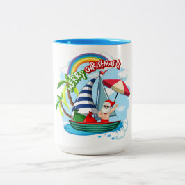 クリスマスツートーンコーヒーマグ ツートーンマグカップ