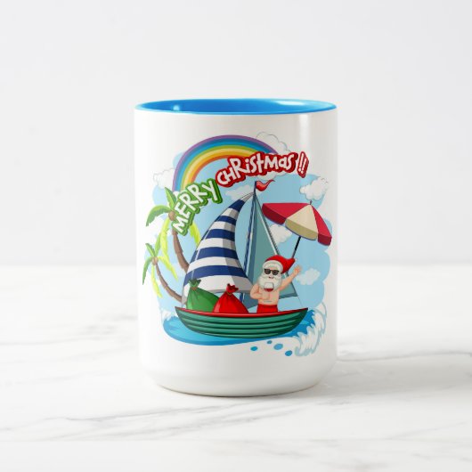 クリスマスツートーンコーヒーマグ ツートーンマグカップ (中央)