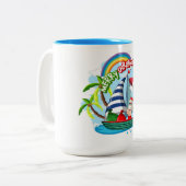 クリスマスツートーンコーヒーマグ ツートーンマグカップ (正面左)