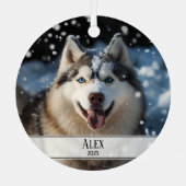 クリスマスツーフォトペット メタルオーナメント (裏面)