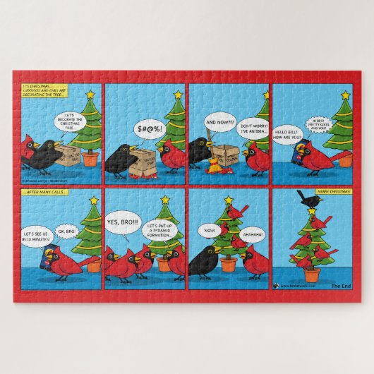 クリスマスツ飾リー漫画 ジグソーパズル (横)