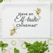 クリスマステアタオル – 小妖精や小人タスティック2 キッチンタオル (折り畳み)