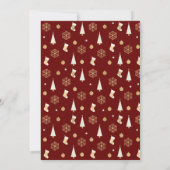 クリスマステアパーティの招待状 招待状 (裏面)