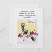 クリスマステアパーティの招待状 招待状 (正面/裏面)