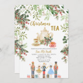 クリスマステアパーティーくるみ割りブライダルシャワー 招待状 (正面/裏面)