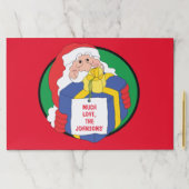 クリスマスティアウェイランチョンマットパッドサンタクロース ペーパーパッド (インサイチュ)