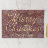 クリスマスティアウェイランチョンマットパッド/クリスマスクリムゾン ペーパーパッド (インサイチュ)