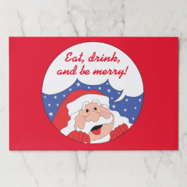 クリスマスティアウェイランチョンマットパッド/サンタクロースが言う ペーパーパッド