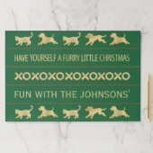 クリスマスティアウェイランチョンマットパッド/ファーリーベビー ペーパーパッド (インサイチュ)