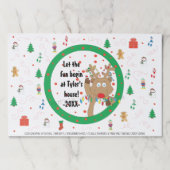 クリスマスティアウェイランチョンマットパッド/ルドフのゲーム ペーパーパッド (正面)