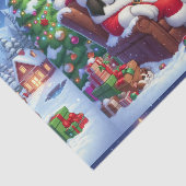 クリスマスティッシュペーパーのラップとサンベルナルドアート 薄葉紙 (詳細)