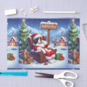 クリスマスティッシュペーパーのラップとサンベルナルドアート 薄葉紙 (クラフト)