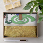 クリスマスティッシュペーパーサンタ小妖精や小人雪だるま 薄葉紙 (ギフト)