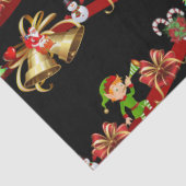 クリスマスティッシュペーパーサンタ雪だるま小妖精や小人 薄葉紙 (詳細)