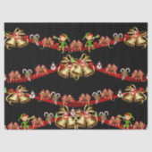 クリスマスティッシュペーパーサンタ雪だるま小妖精や小人 薄葉紙 (正面)